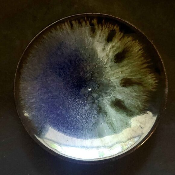 Vintage Ceramic Oil or Perfume Bottle with Saucer Made in France - Picture 9 of 11